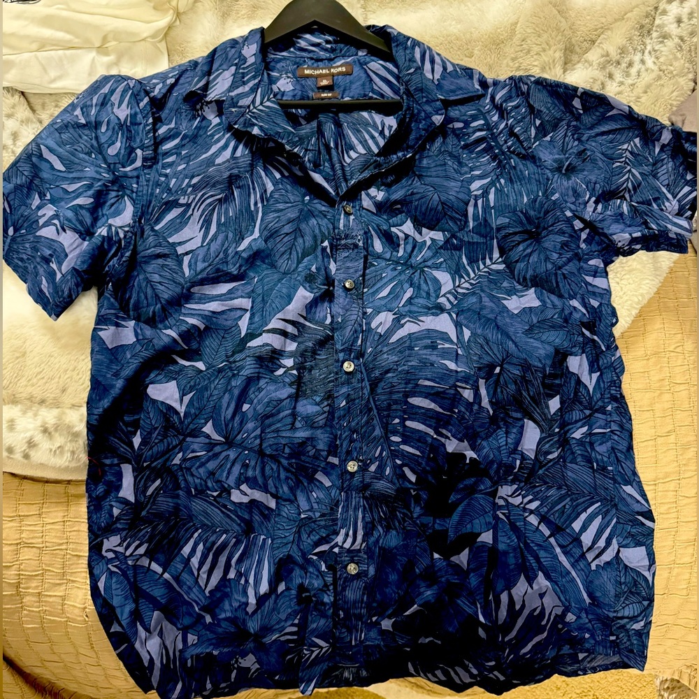 Michael Kors men’s cotton button up shirt